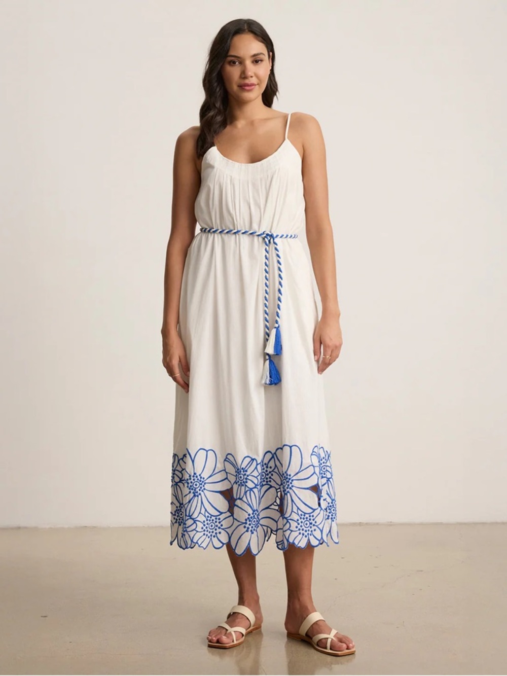 NWOT Velvet By Graham & Spencer Juliette Dress with Embroidered floral